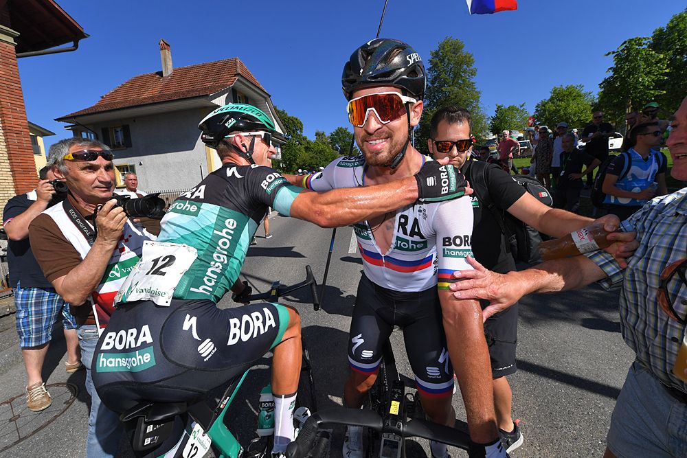 Peter Sagan (Bora-Hansgrohe) wins stage 3 at the Tour de Suisse