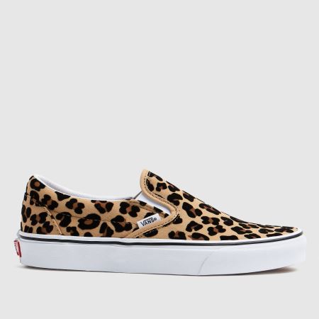 Vans Classic Slip-On Leopard in Tan