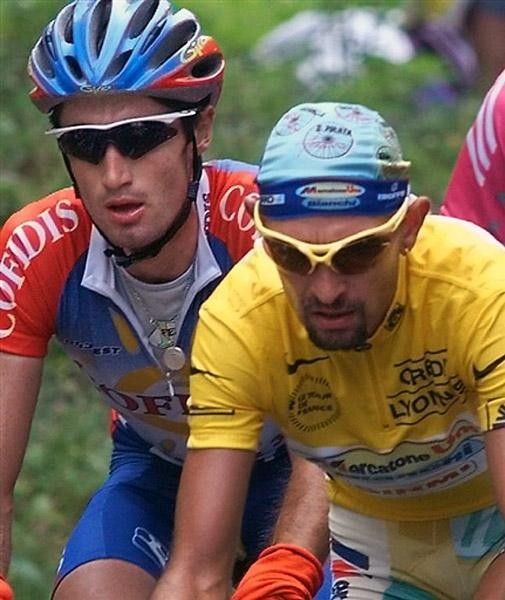 Julich shadows Marco Pantani in the 1998 Tour