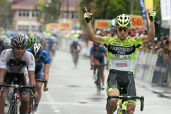Andrea Guardini (Farnese Vini) is unstoppable so far in the tour when it comes to a bunch sprint.
