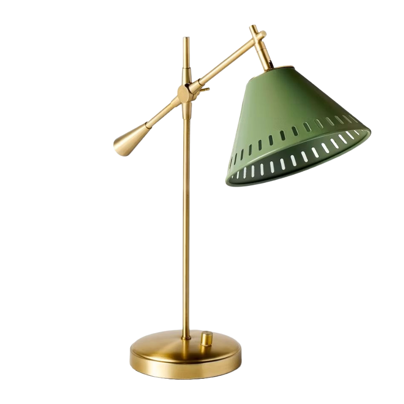 Hearth &amp;amp; Hand with Magnolia, Hinge Desk Table Lamp Green/Brass