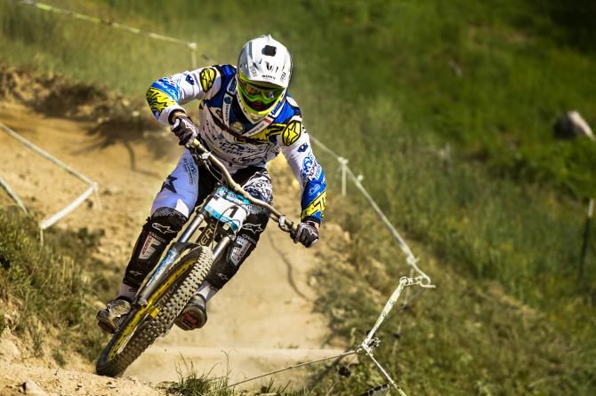 Markus Pekoll racing in Leogang