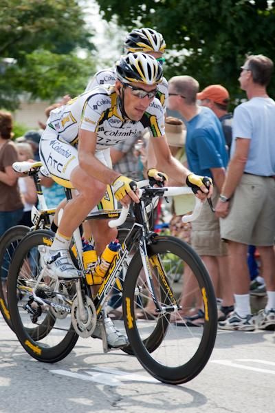 Marco Pinotti (Columbia-HTC) worked hard today to take over third place for the week.