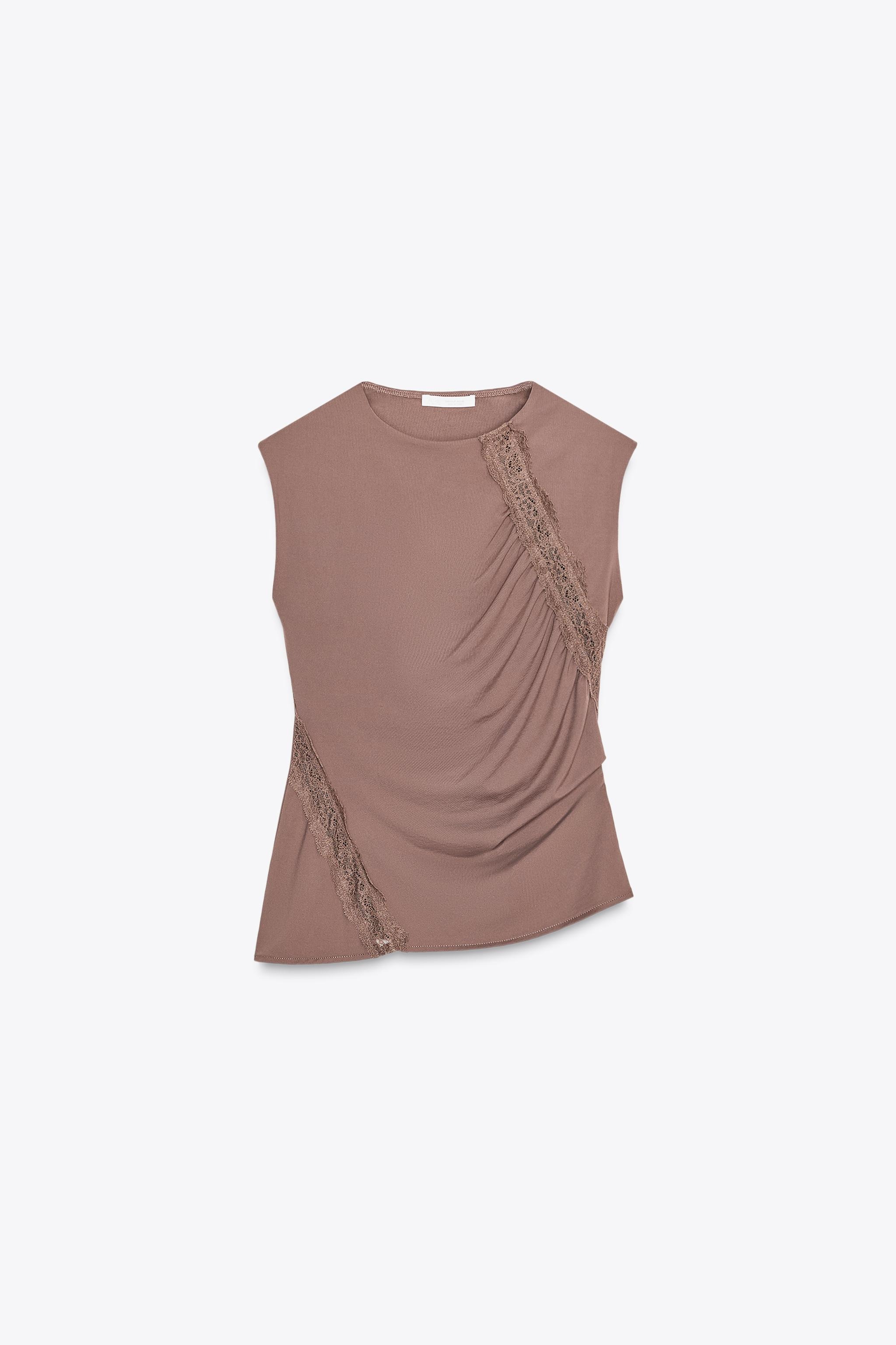 ZARA, Polyamide Lace Top