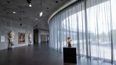 Interior of the David Geffen Galleries at LACMA