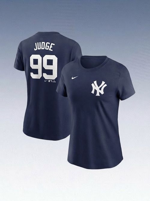 Women's New York Yankees Aaron Judge Name & Number T-Shirt
