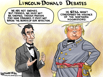 Political Cartoon U.S. Trump Lincoln&nbsp;