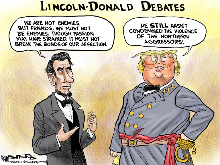 Political Cartoon U.S. Trump Lincoln&amp;amp;nbsp;