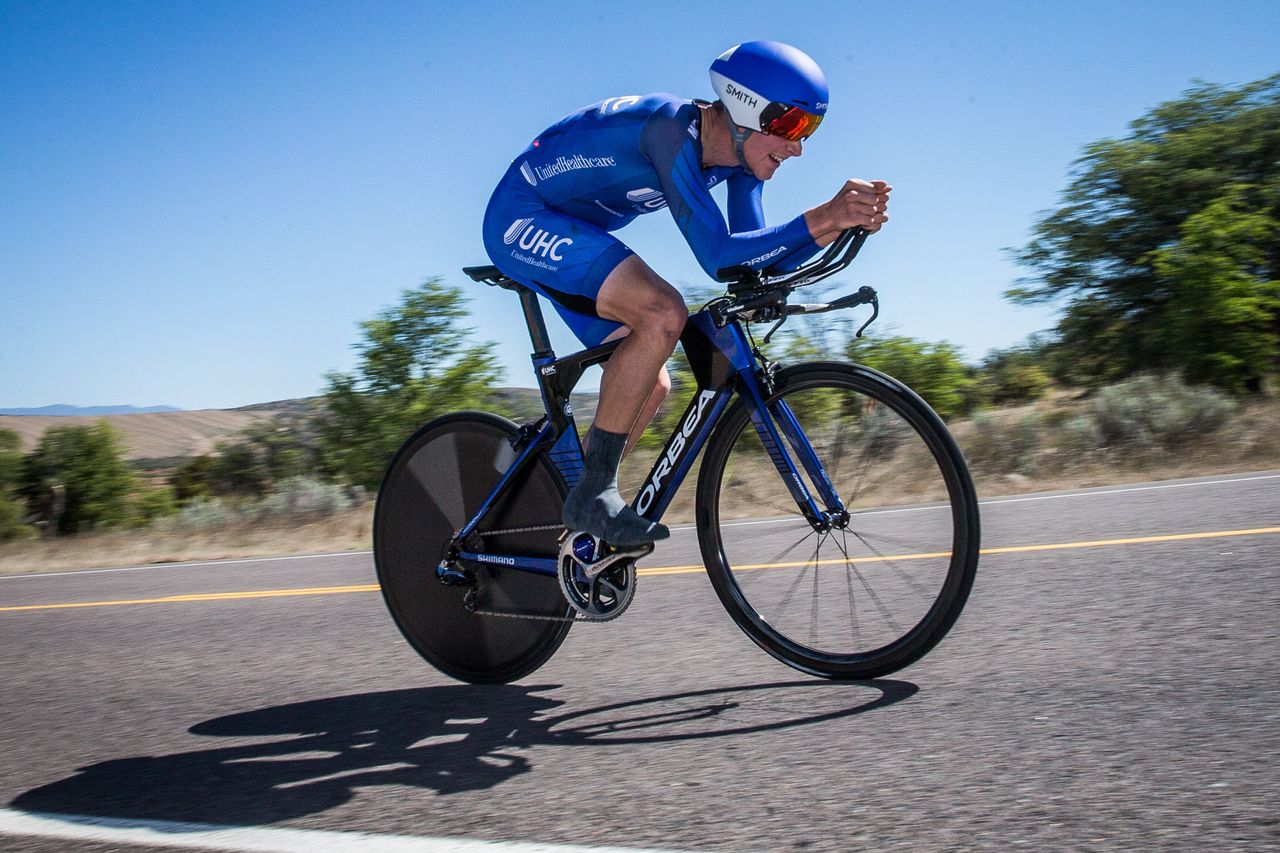 Alex Cataford (UnitedHealthcare) puts in a strong ride.