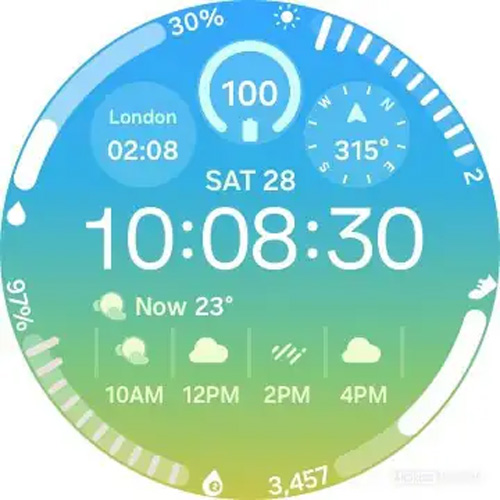 Samsung Galaxy Watch 8 face (found in beta)