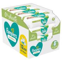 Pampers Sensitive Baby Wipes 0% Plastic (12x52 pack) - £12 | Tesco
