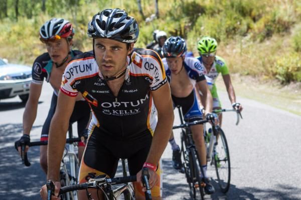 Jesse Anthony (Optum) leads the front of the break