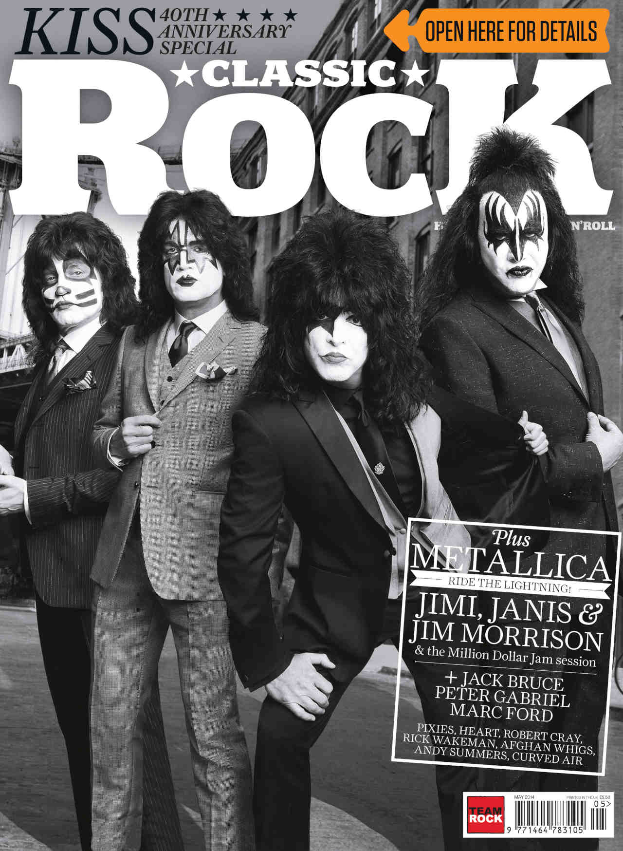 The cover of Classic Rock magazine issue 196 featuring Kiss