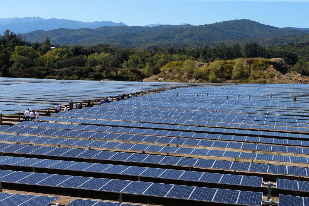 Solar panels in France