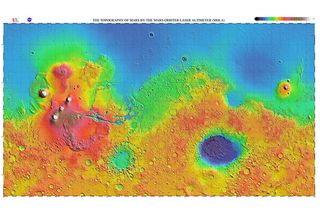 Mars geology map