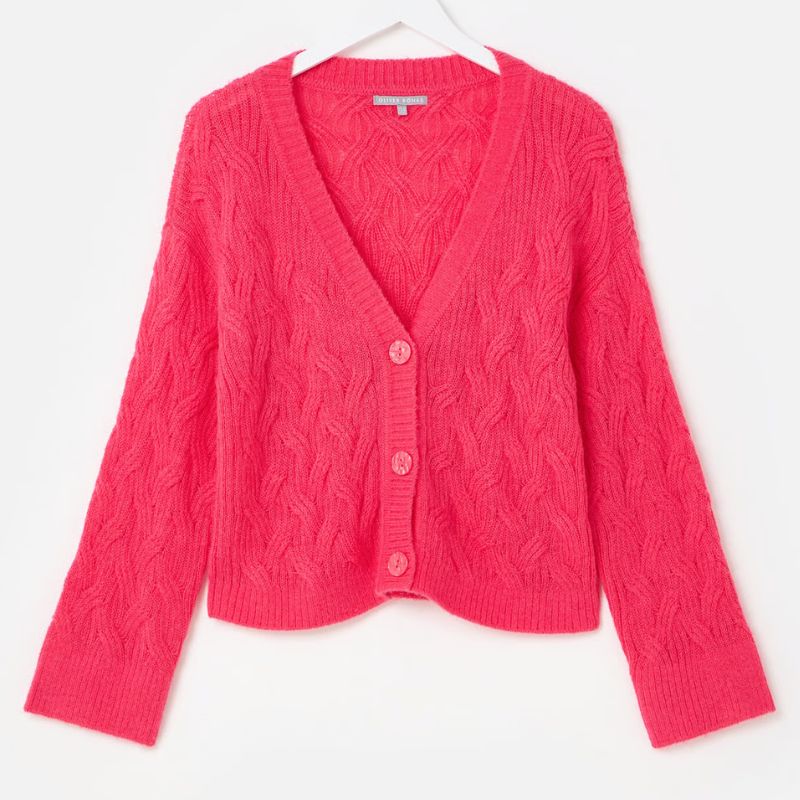 Oliver Bonas, hot pink cardigan