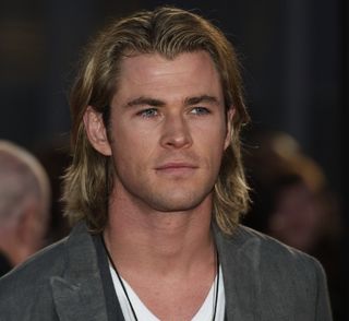 Chris Hemsworth at The Hunger Games premiere.