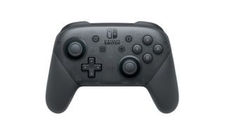 Nintendo Switch Pro Controller against a white background