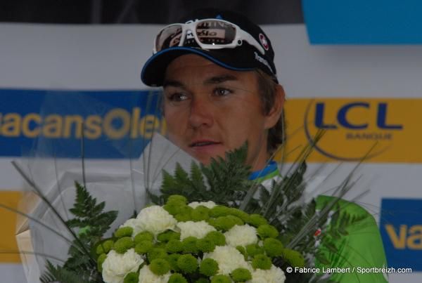Heinrich Haussler received another green jersey.