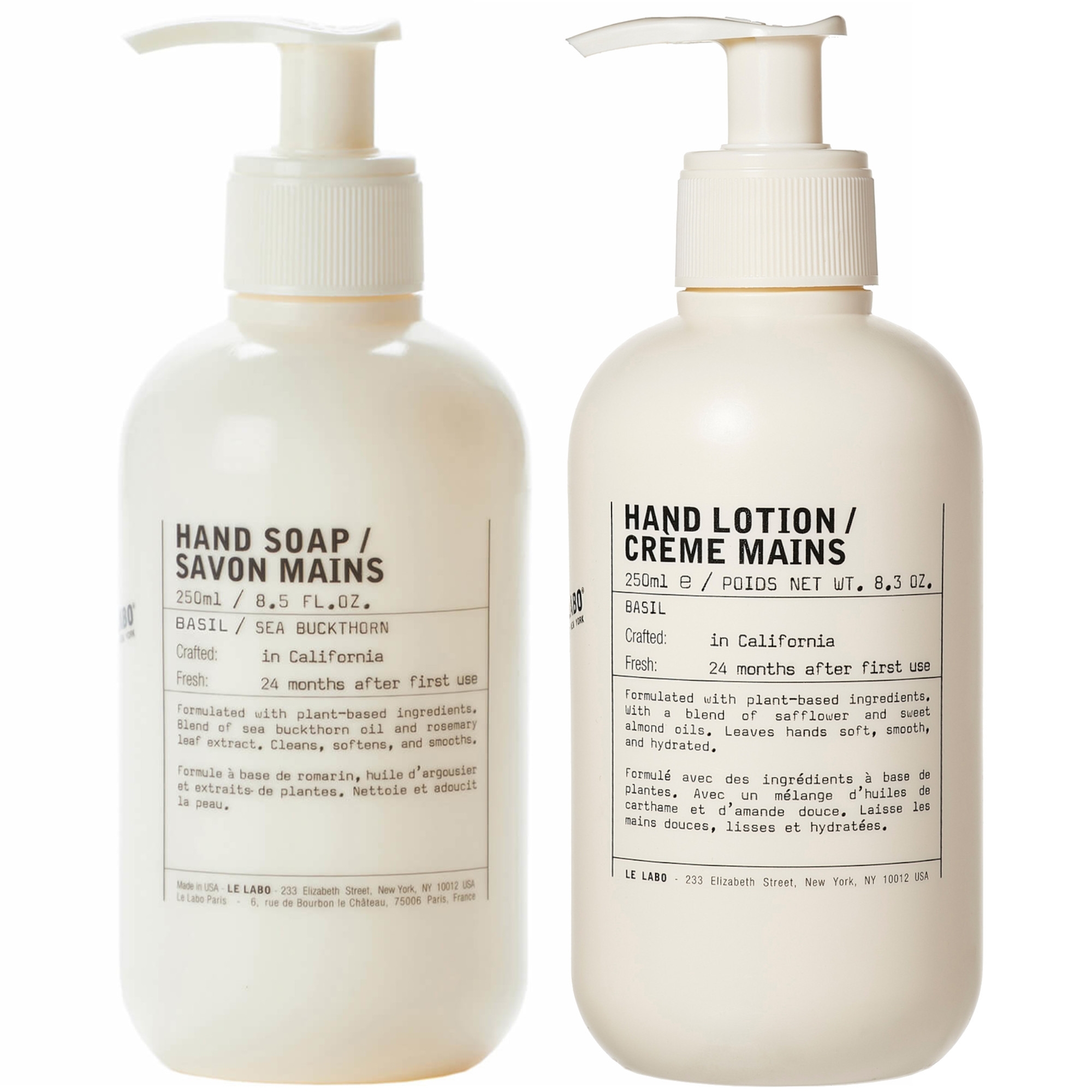 Le Labo Basil Hand Soap and Lotion Duo