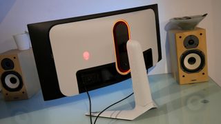 Image of the Alienware 34-inch AW3423DW on a desk.