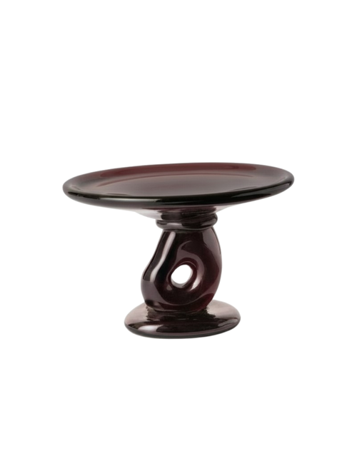 Damo Glass Centrepiece - Small - Dark Grape