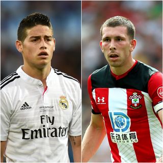 James Rodriguez and Pierre-Emile Hojbjerg