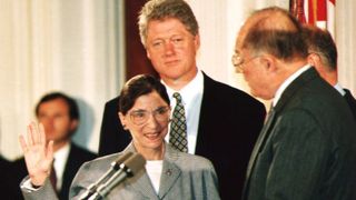 Ruth Bader Ginsburg with William Rehnquist & Bill Clinton