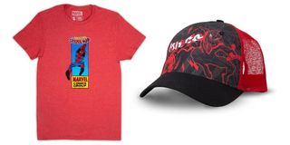 Spider-Man T-Shirt and Miles Morales Villains Trucker Hat