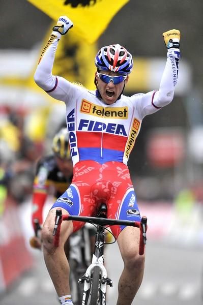 Zdenek Stybar (Telenet Fidea Cycling Team) was pumped at the finsh