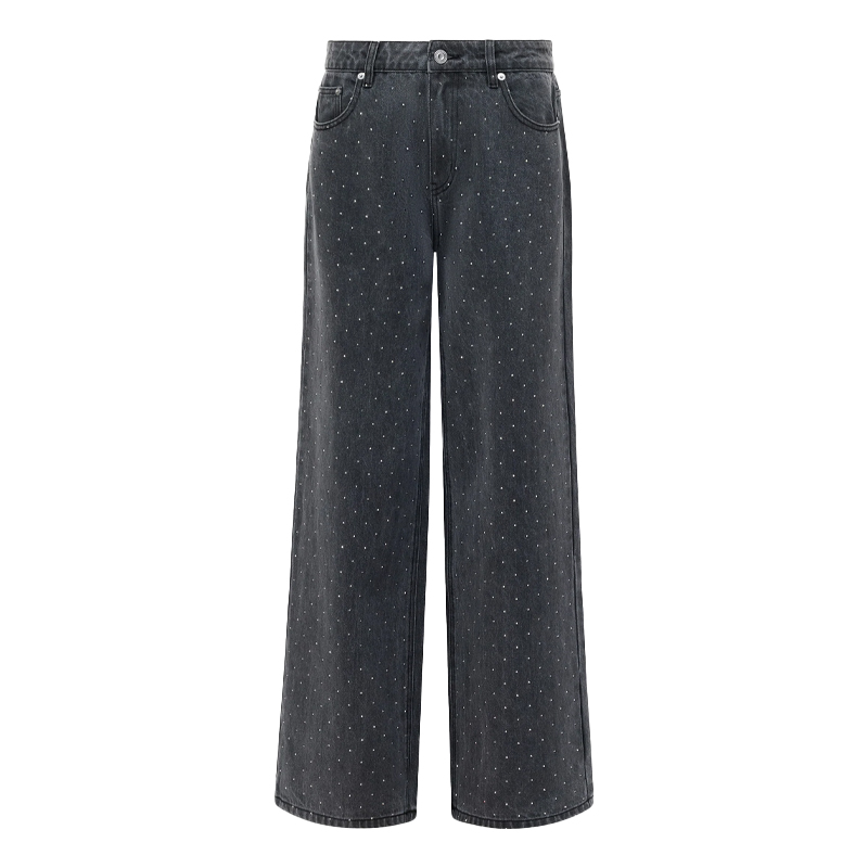 embellished grey jeans, french connection