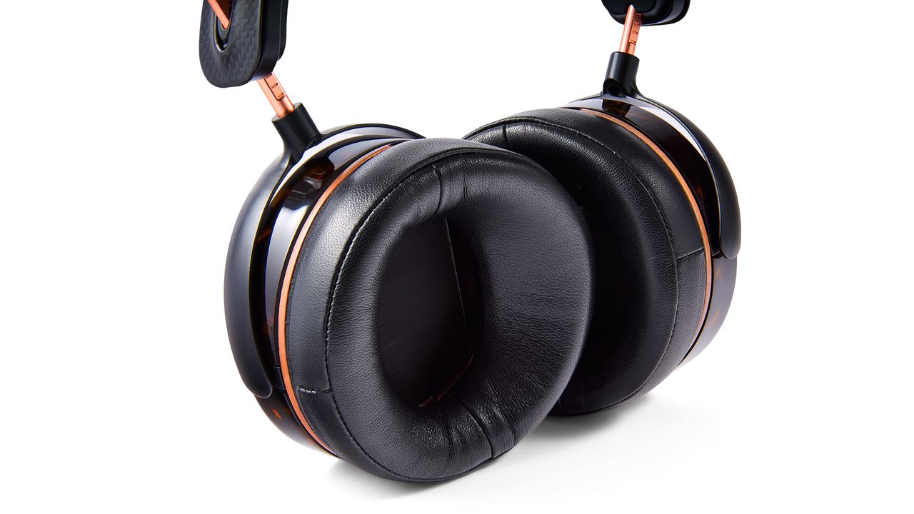 A selection of three different Audeze headphones.