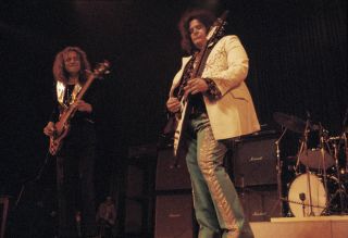 Leslie West with Jack Bruce in West, Bruce and Laing