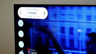 LG BX OLED TV's Cinema mode setting