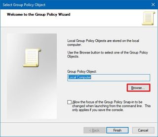 Select Group Policy Object