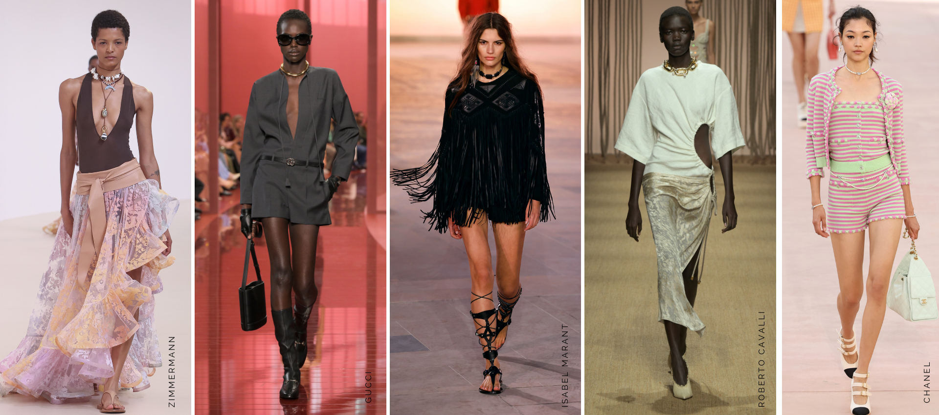Runway imagery choker necklaces