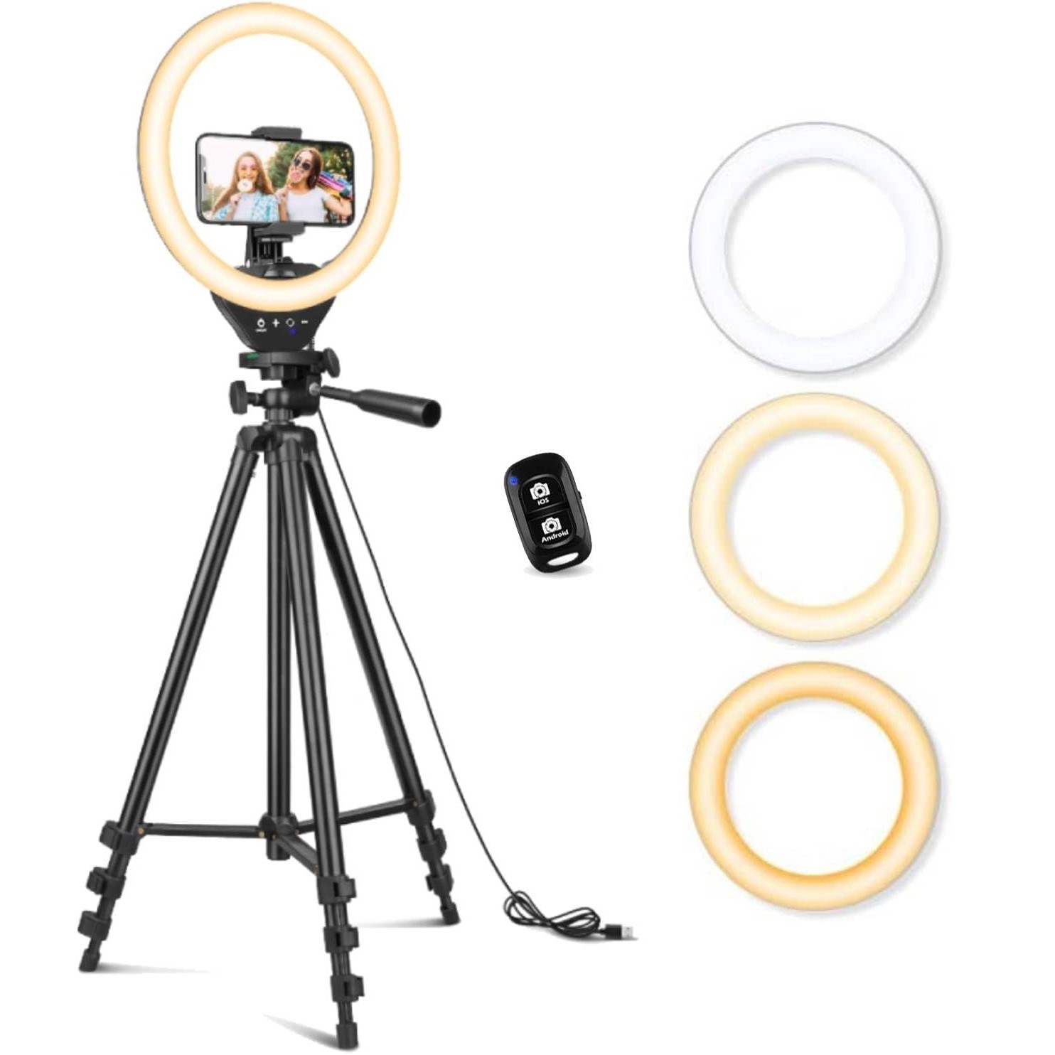 Sensyne 10'' Ring Light with 50'' Extendable Tripod Stand