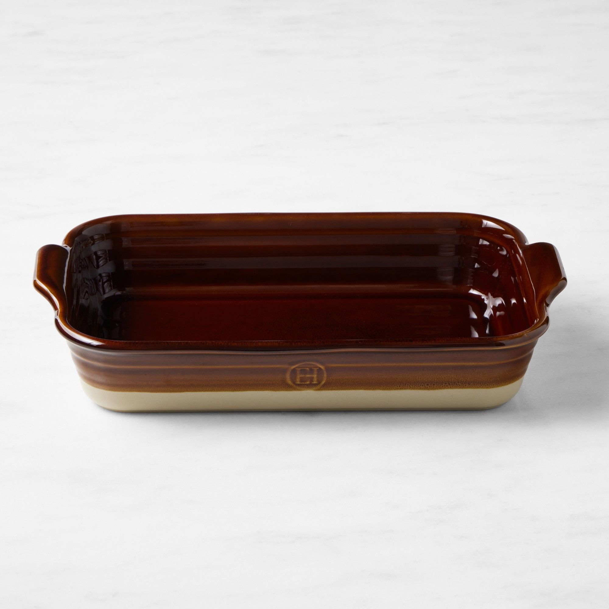 Emile Henry French Ceramic Potter Rectangular Baker (Caramel)