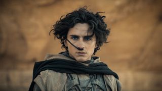 Paul Ateides stars directly into the camera in Dune: Part Two, one of March 2024's new movies