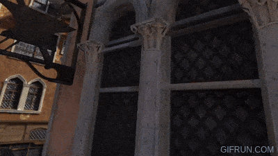 Climbing buildings in Venice in Assassin's Creed Nexus