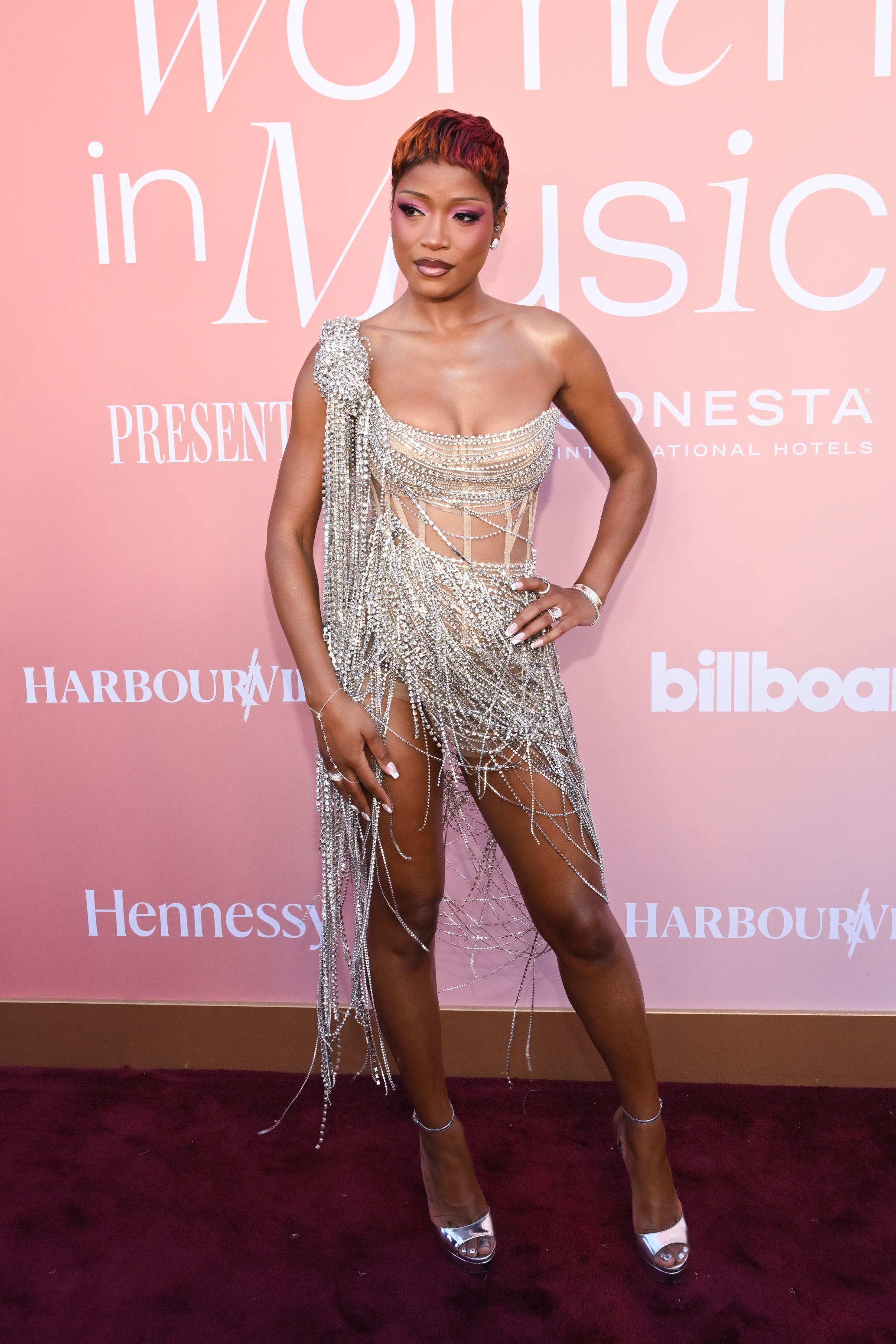 Keke Palmer walked the red carpet at the 2026 Billboard Women in Music event