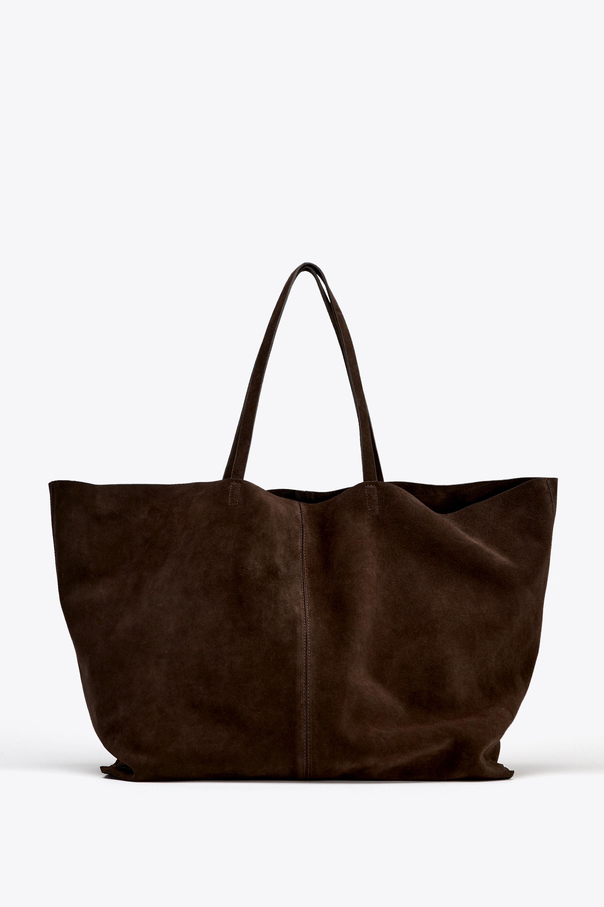 Maxi Split Leather Shopper Bag