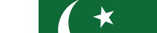 A segment of the Pakistan flag