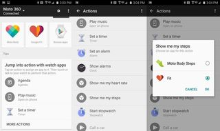 Android Wear Actions