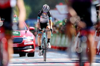 Mikel Nieve (BikeExchange) finishes stage 13 of the 2021 Vuelta a Espana