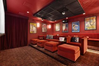home theater in Neil Patrick Harris house