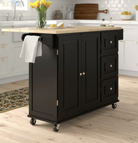 Three Posts Hardiman Solid Wood Kitchen Cart: was $369.99, now $249.99 at Wayfair