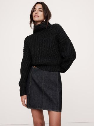 Banana Republic, Italian Merino-Blend Cropped Sweater