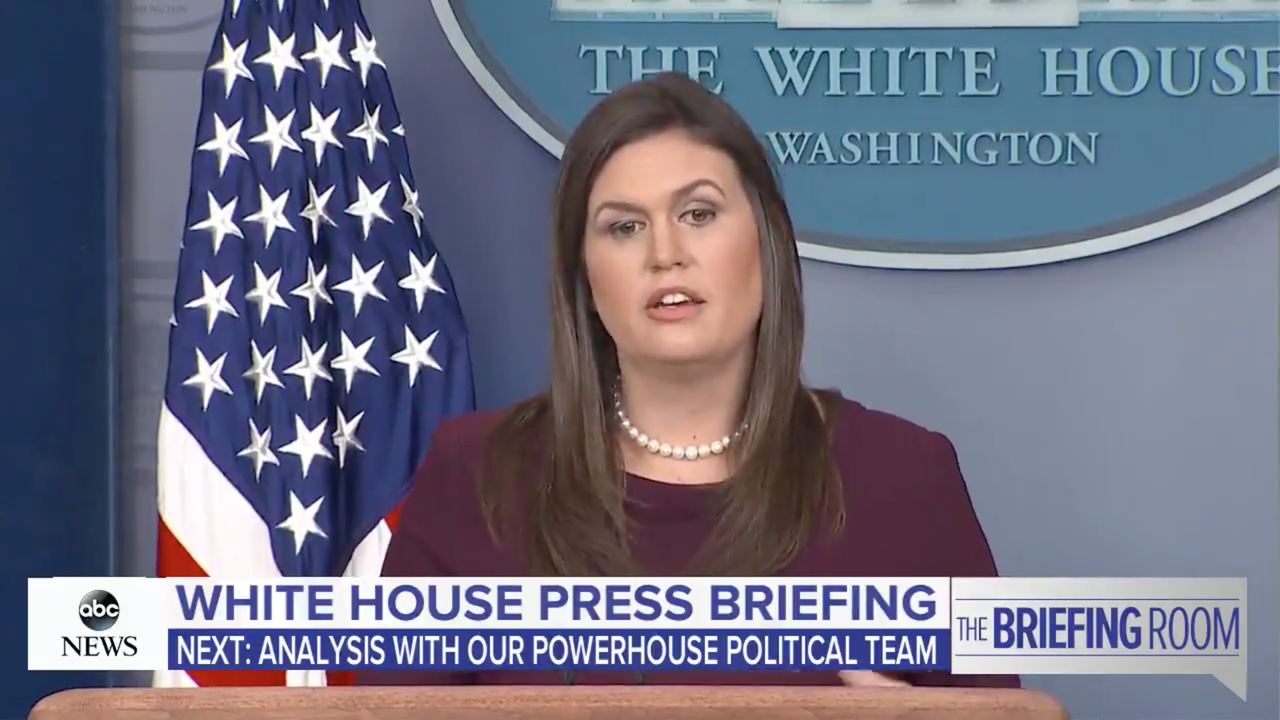 Sarah Huckabee Sanders. 