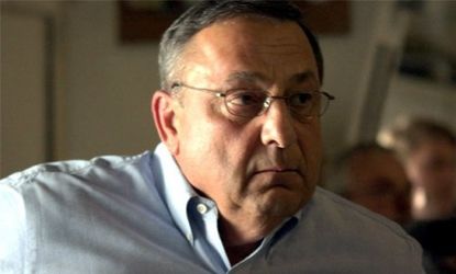 Gov. Paul LePage (R-Maine) is trying to strip the state union iconography for a more business-friendly feel.